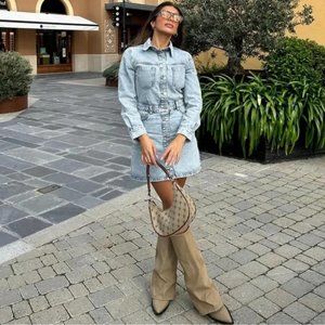 ZARA Z1975 DENIM MINI DRESS